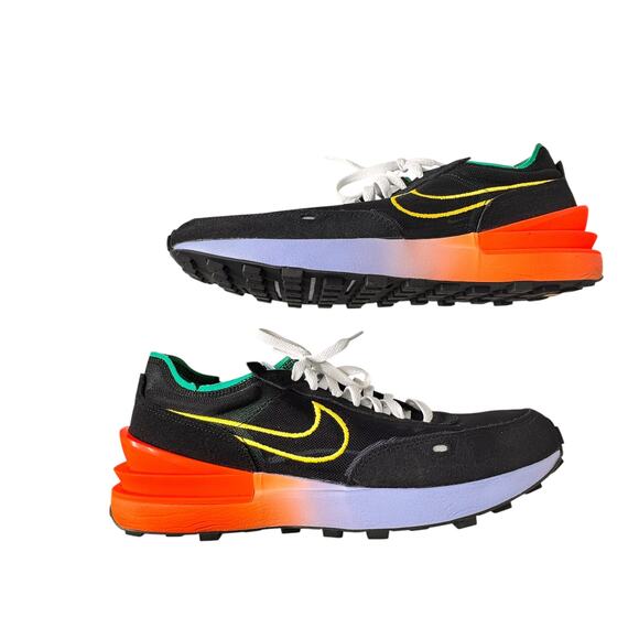 Nike Waffle One Peace and Unity Black Athletic Sneakers Tennis Shoes Mens 13 - Picture 2 of 11